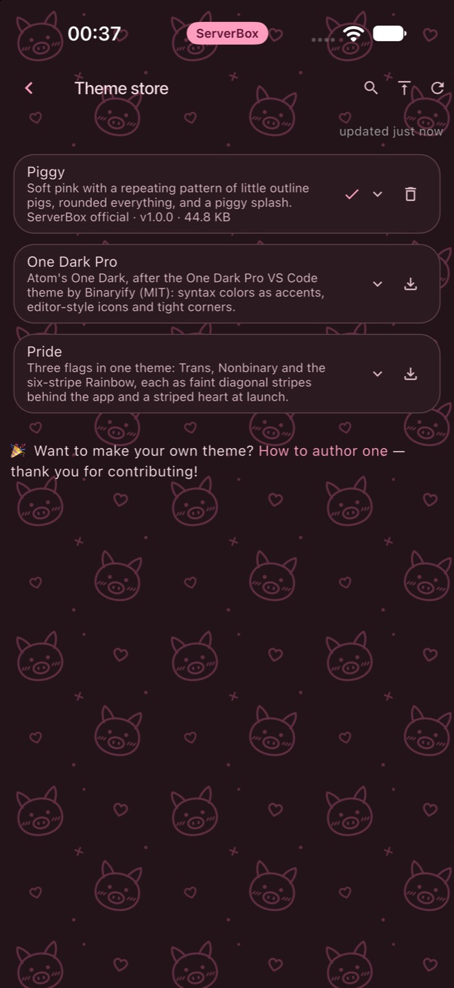 Theme store